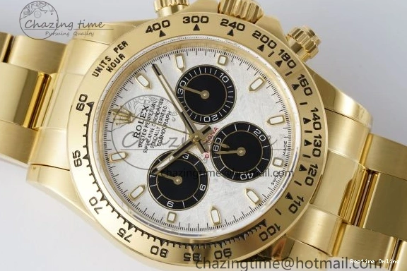 0130 Daytona 116508 QF 1:1 Best Edition Meteorite Dial on YG Bracelet SA4130 V FlexibleFit 1759